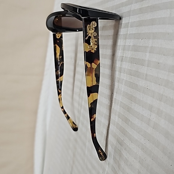 COACH 5449T5 DARK VINTAGE TORTOISE SUNGLASSES BFPM-11-156 - Picture 4 of 10